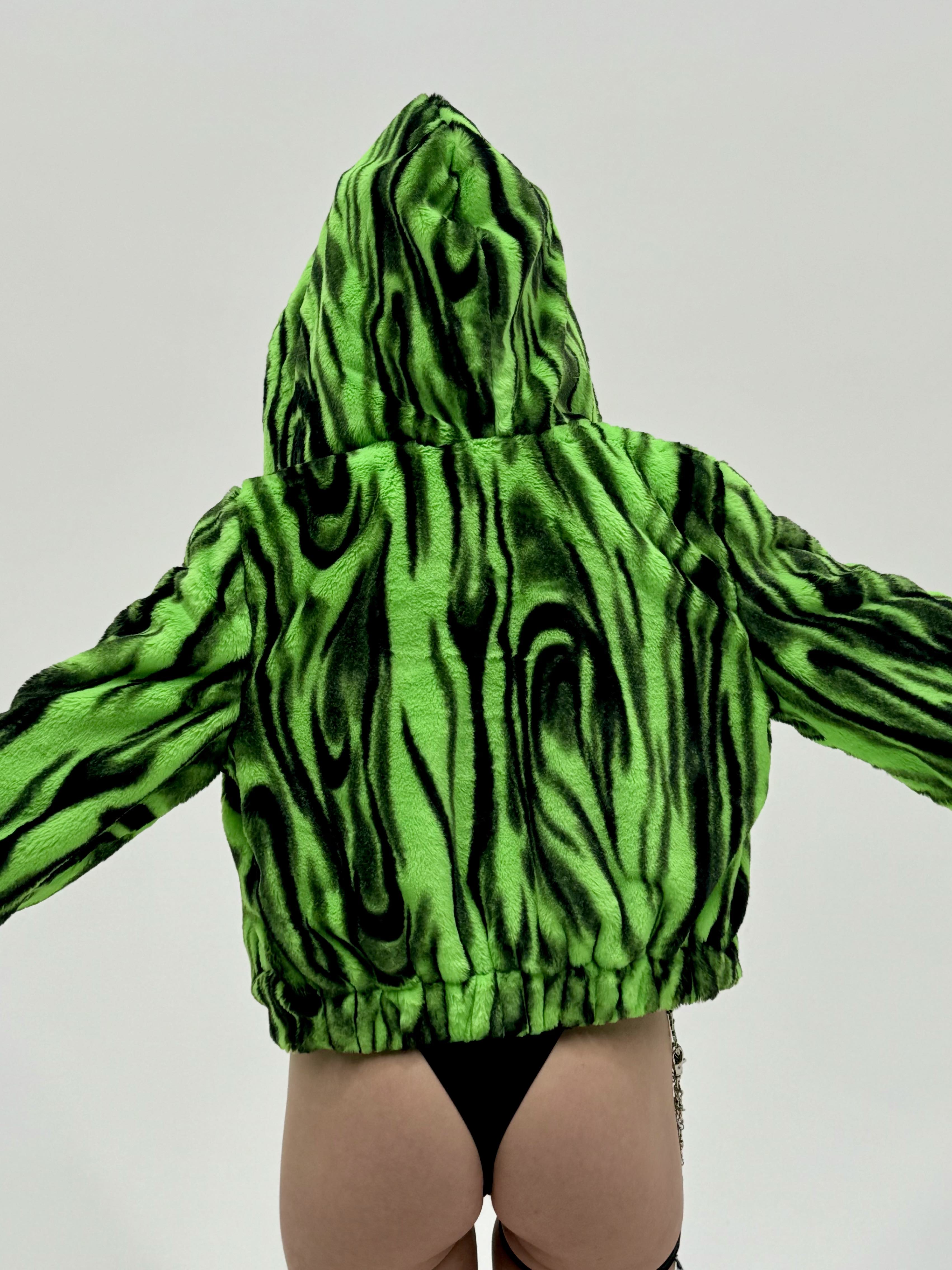 Alien Aura 🛸 Reversible Faux Fur Jacket