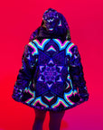 Kaleidodope Reversible Faux Fur Jacket