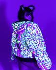 Kaleidodope Reversible Faux Fur Jacket