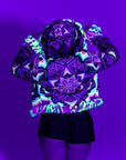 Kaleidodope Reversible Faux Fur Jacket