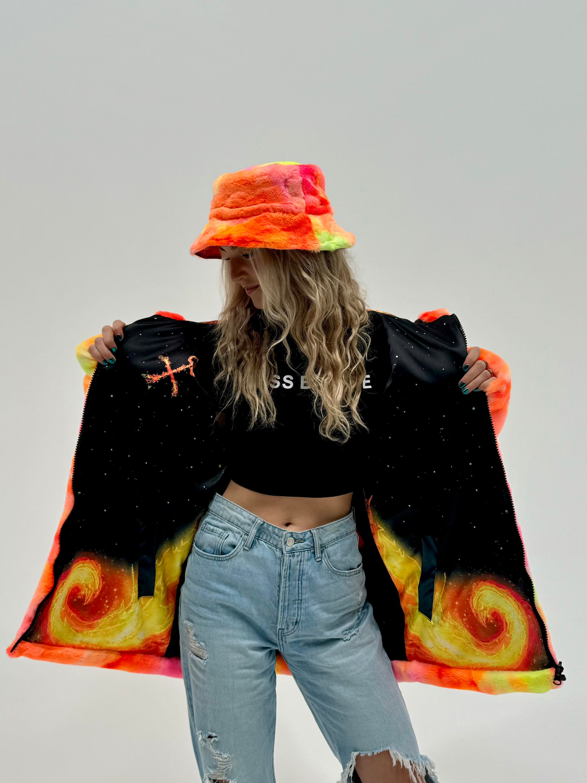 Zodiac Dreams ♐️ Sagittarius Reversible Faux Fur Jacket